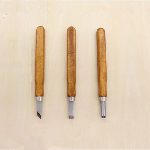 3pcs DIY Leather carving Knife Scorper Carving Tools Hand Leather carving tools