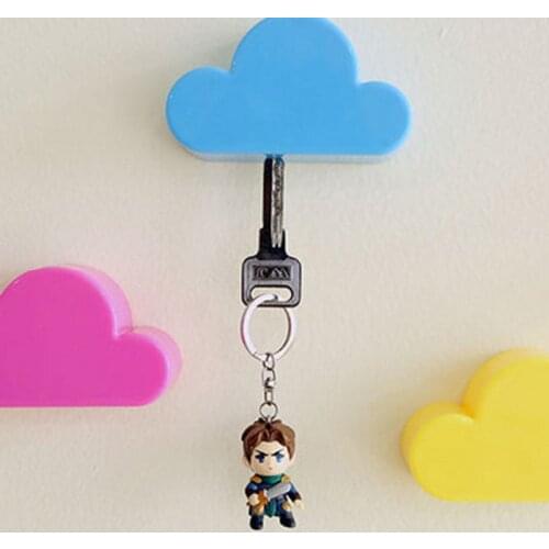 4 pcs Different Colors Magnetic Hooks Creative Novelty Home Storage Frame White Cloud Magnet Key Frame Decoration