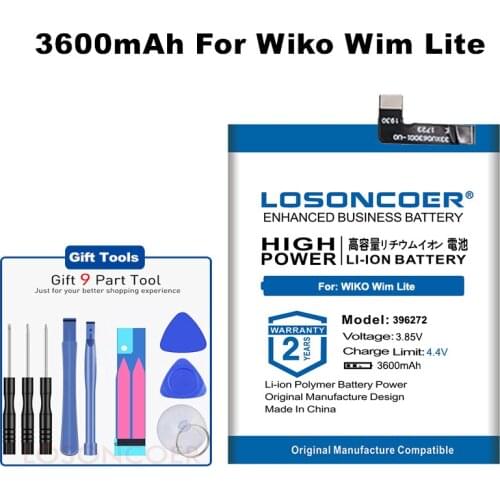 For BQ BQS 5504 BQS-5504 Strike Selfie Max For WIKO View Prime/U pulse Lite WIKO Wim Lite MT6737 5.2" 396272 HY3-3963 Battery