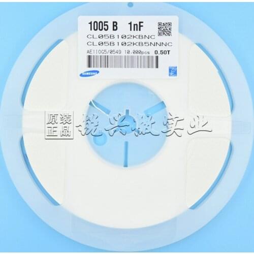 CL05A105KP5NNNC CAP CER 0402 1uF 105K ±10% 10V X5R Ceramic Capacitor 10000pcs Ceramic Capacitor
