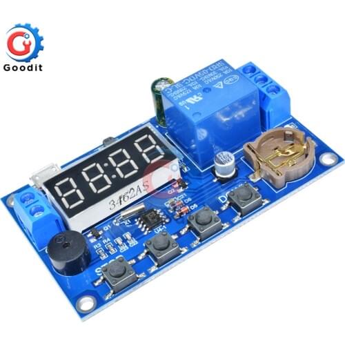 DC 5V Real time Timing Delay Timer Relay Module Switch Control Clock Synchronization Multiple mode control Wiring diagram