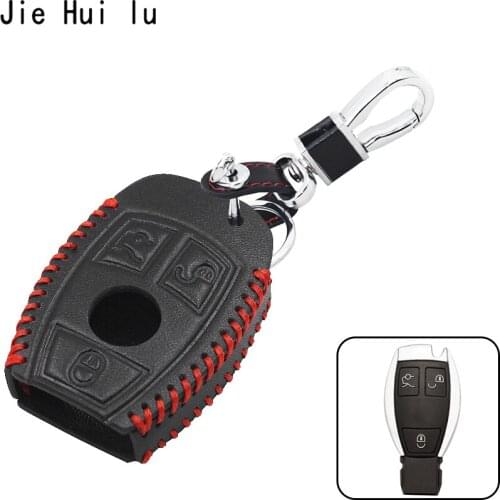 Leather Car Key Case Cover Protective Shell Holder for Mercedes for Benz A C E GLC Class