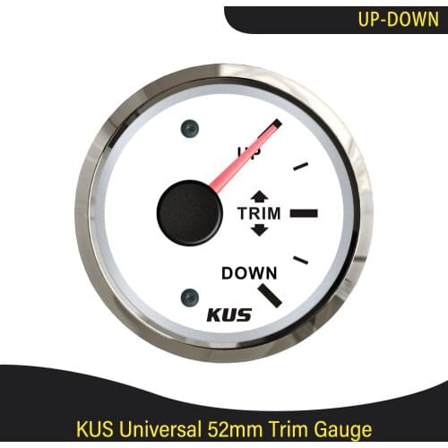 KUS 2" Boat Gauge Marine Trim Gauge Indicator for Inboard Outboard Engine 0-190ohm Signal