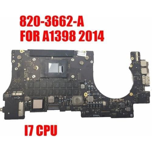 2014 A1398 Motherboard for 2014 Macbook Retina 15\" I7 CPU Logic Board 820-3662-A 8GB/16GB Test Good Work Main Board PAVILION