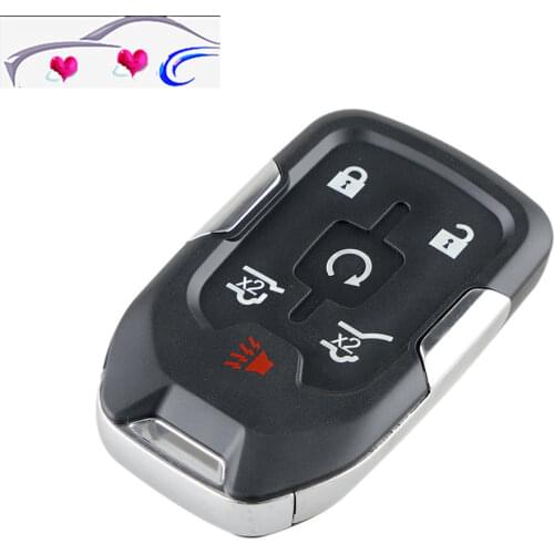 New Car Key shell case Remote smart key fob case 5 buttons forChevrolet Suburban Tahoe GMC Yukon XL 2015 replacement fob case