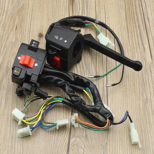 E0361 Motorcycle 7/8'' 22mm Handlebar Switch Assy For DY100 DY 100 100cc Horn Signal Start Headlight Button
