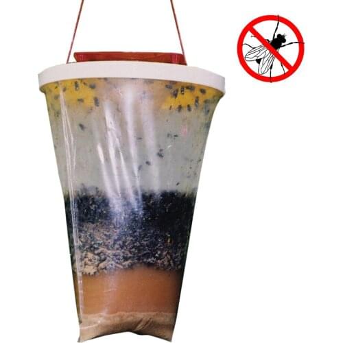 1 Pcs Hanging Fly Trap Bag Non Toxic Fly Catcher Outdoor Fly Trap Reusable Fly Trap Bag For Home Indoor Outdoor Tool