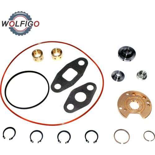 WOLFIGO Turbo Rebuild Kit Stantard Garrett T3 T4 T04B T04E 360 Upgrade Thrust Bearing Standard Shaft Turbocharger