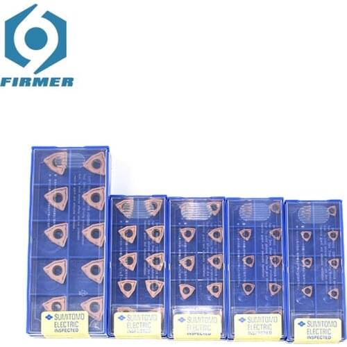 Carbide Inserts SUMITOMO WCMT06T308FN ACZ330 10pcs Lathe Turning Tool U Drill Blade Lathe Cutter Fast Drill Blade