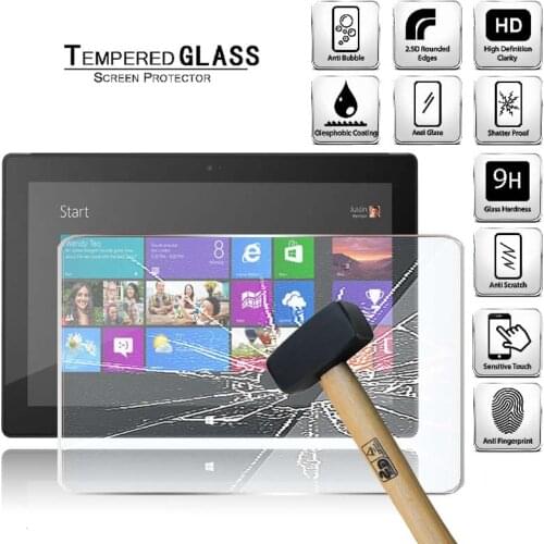 Tablet Tempered Glass Screen Protector Cover for Microsoft Surface Pro HD Anti-Screen Explosion-Proof Breakage Tempered Film