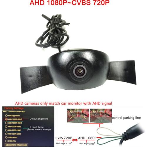 180deg CCD HD car front brand logo camera for Benz GLE Star Grille 2020 year front Front positive Camera wide angle