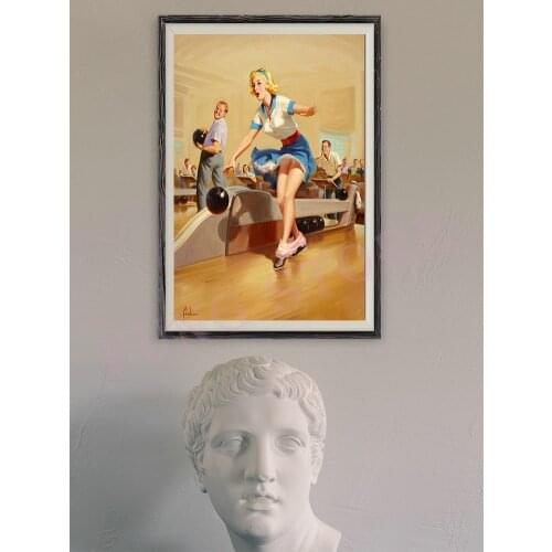 341 Vintage Beautiful Pin-up Girl Classic Picture Custom Silk Poster Home Deco Wall Art Christmas Gift