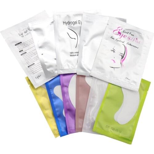 50pairs Eyelash Extension Paper Patches Grafted Eye Stickers Eyelash Under Eye Pads Eye Paper Patches Tips Sticker Grafting