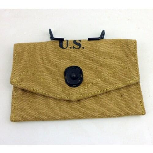WWII WW2 U.S. Army M1942 First Aid Kit Pouch Case Soldier Military War Reenactments