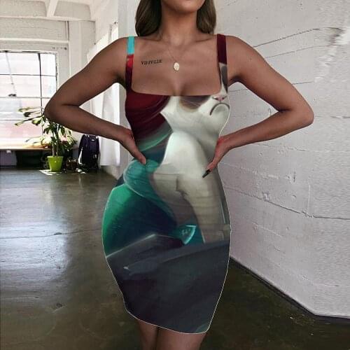 Giyu Brand Dog Dresses Women Animal Vestido Sexy Waves Bodycon Dress Lovely Ladies Dresses Womens Clothing Party Vintage Beach