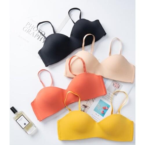 New Sexy Fashion Seamless Bras for Women Push Up Underwear Half Cup Multi Color Brassiere Female Intimates Lingerie