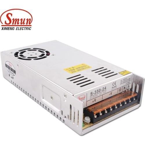 SMUN S-350-24 110V/220VAC to 350W 24VDC 14.6A AC-DC Single Output Switching Power Supply