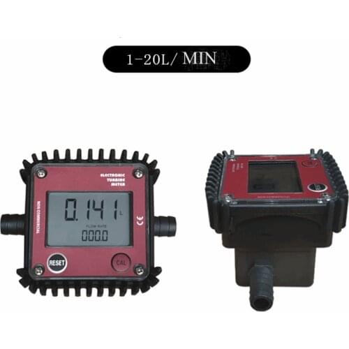 1/2 inch iturbine flow meter electronic digital form methanol gasoline kerosene urea water table Small flow