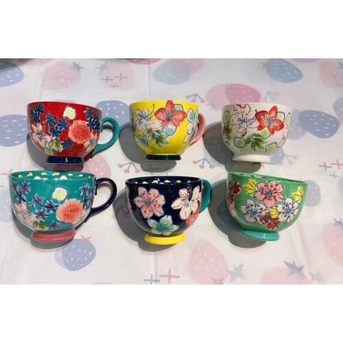 Premium Wholesale Ceramic Hand Painted Tea Water Coffee Mugs