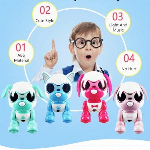 Mini robot dog With LED Eyes Intelligent talking walking Electronic Puppy Pets Cartoon Toy Interaction animals machine Kids Toys