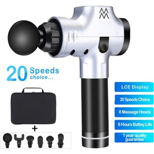 Fascial gun massage gun muscle relaxation massager vibration muscle gun vibration massage fitness equipment J2 touch screen 6 ho