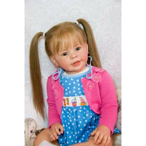 28inch reborn doll kit huge baby toddler doll unfinished doll parts reborn Katie kit