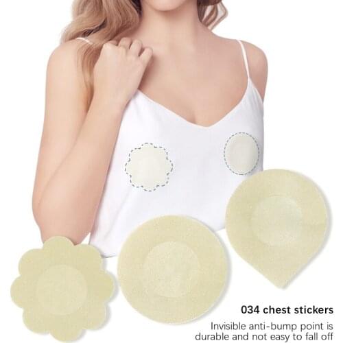 Chest Sticker Invisible Reusable Non-marking Silk Nipple Cover Breathable Stickiness Long-lasting Adhesivo Bra Accessories