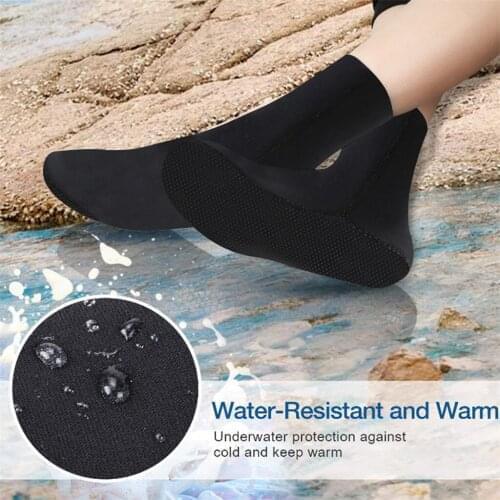 1 pair 3mm Swimming Boot Socks Scuba Wetsuit Neoprene Diving Socks Prevent Scratches Warming Snorkeling Socks Shoes Men Outdoor
