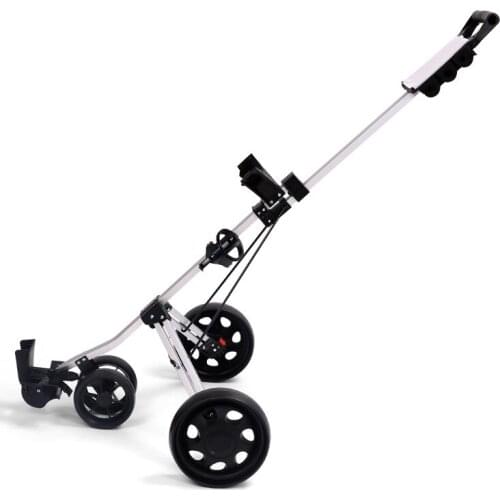 Golf Course Supplies Foldable Brake Wheels Detachable Multifunctional Scoreboard Aluminum Alloy Golf Trolley