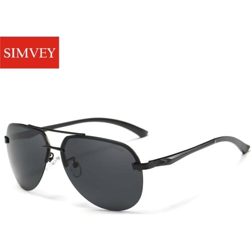 Simvey Classic Oversized Aviation Sunglasses Brand Design HD Polarized Luxury Driving Sun Glasses Oculos De Sol UV400