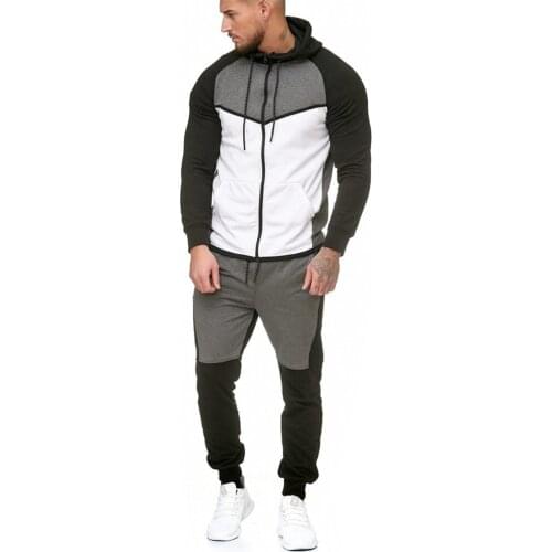 Tracksuit Men Set Casual Sweatshirts Pullover Mens Tracksuits 2 pieces Hoodies + Pants Sportswear Male Slim Fit Autumn Sets