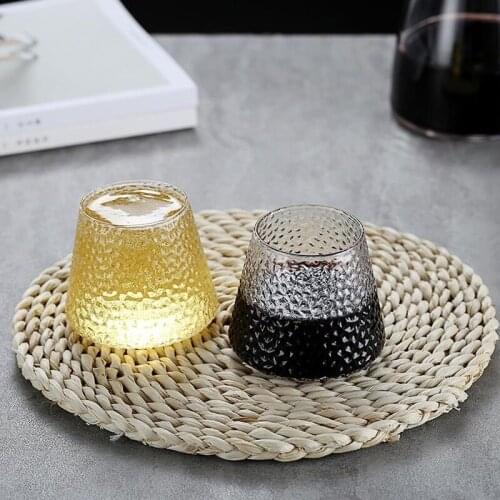 Glass Goblet Transparent 280ML Wine Cup Drinkware Japanese Mount Fuji Mug Home Kitchen Supplies Bar Decoration Water Ware