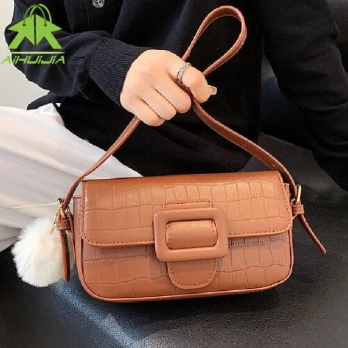 Retro Alligator Pattern Women Handbag Fashion Flap Shoulder Bags High Quality PU Leather Casual Messenger Bag for Women Bolsas
