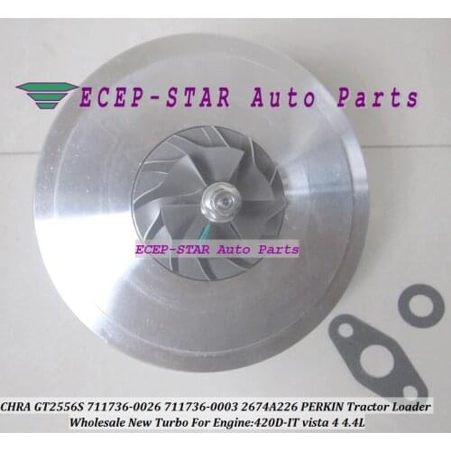 Turbo Cartridge CHRA GT2556S 711736 711736-5026S 2674A226 For MASSEY FERGUSON 5455 Tractor LOADER BACKHOE 420D-IT 4.4L vista 4