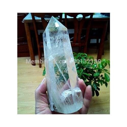 Xd j0025 NATURAL CLEAR QUARTZ CRYSTAL POINT HEALIN