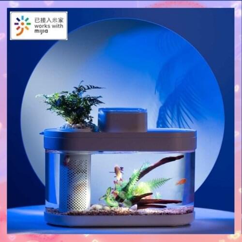 Xiaomi Geometry AI intelligent modularity Fish Tank Aquaponics Ecosystem Garden Ecological Fish Tank Aquarium Transparent