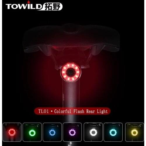 Towild TL01 Bicycle taillight USB charging riding safety night riding warning road mountain bike taillight accessories