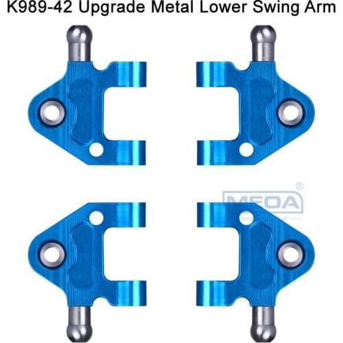 Wltoys RC Car Spare parts Upgrage Matel Alloy 1/28 Scale RC Car Parts K989 Swing Arm K989-39 Upper Swing Arm K989-42 Lower Arm