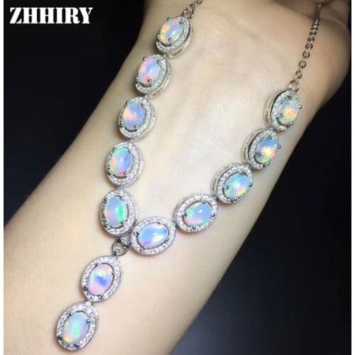 ZHHIRY Silver Necklaces