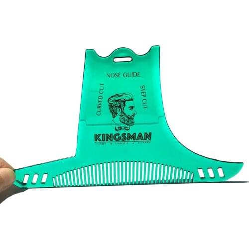 1PC Beard Shaping Styling Template Multi-liner Beard Comb 8 in 1 Tool for Hair Beard Trimmer Beard Combs Shaving Hair Molding