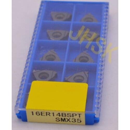 10pcs 16ER 14BSPT SMX35 Carbide Insert For Threading Turning Tool Boring BAR