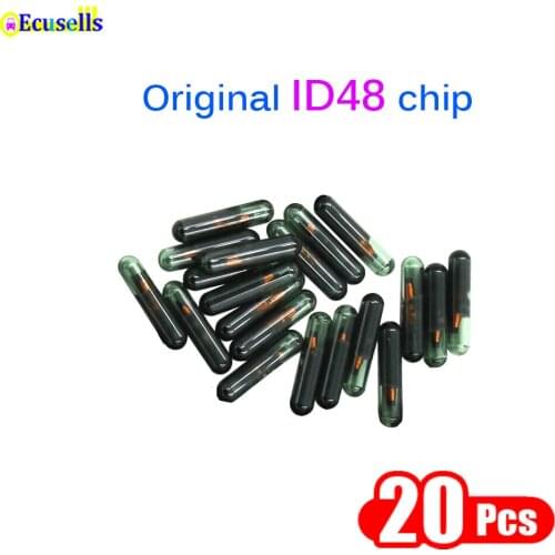 20pcs/lot High Quality Original OEM Blank ID48 glass car key chip New ID48 48 T6 Glass Crypto Transponder Chip
