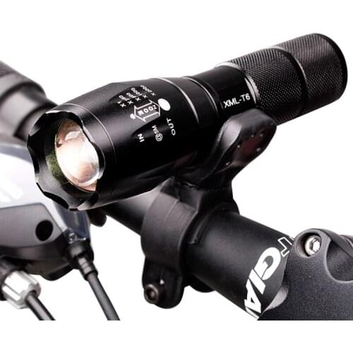 2021 High-grade Waterproof Bike Bicycle Lights T6 Zoomable Zlashlight Lamp Led Flashlight Cycling Front Head Lights Accessories