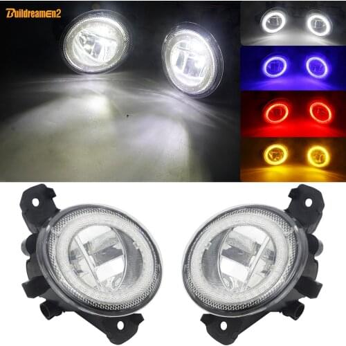 Angel Eye Fog Light For Renault Clio Laguna VelSatis Modus Symbol Espace Thalia Car LED Fog Lamp Daytime Running Light DRL 12V