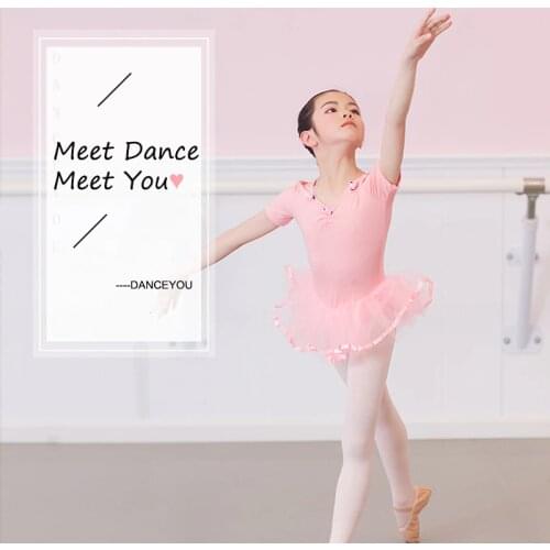 Ballet Leotards For Girls Kids Ballet Dress Soft Training Princess Mesh Skirt Costume Gymnastics Leotards Daily Wear Perfprmance
