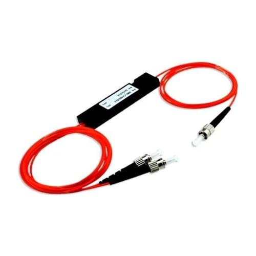 Free Shipping ST/UPC 1X2 FBT Coupler Multimode Fiber Optic Splitter 850/1300nm 62.5/125 MM 50/50 Coupling Ratio Fiber Optic Spli