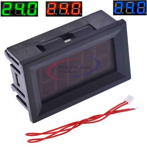 AC 70V-500V 0.56" LED Digital Voltmeter Voltage Display 2 Wires 0.56 inch Voltage Meters Electrical Instruments GREEN RED BLUE