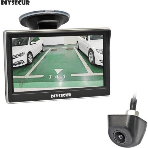 DIYSECUR 5" IPS AHD Monitor 1920*1080P HD 170 Degree Starlight Night Vision Backup Camera Vehicle Reverse for Car SUV MPV RV