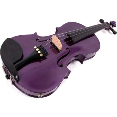 Purple Electric /Acoustic Viola ,free with Case Bow, Maple back,Spruce top