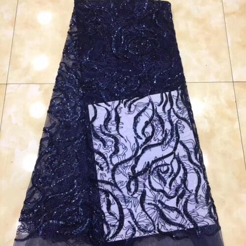 French net sequin lace fabric 2021 high quality lace African tulle lace fabric, Nigerian wedding dress D3616